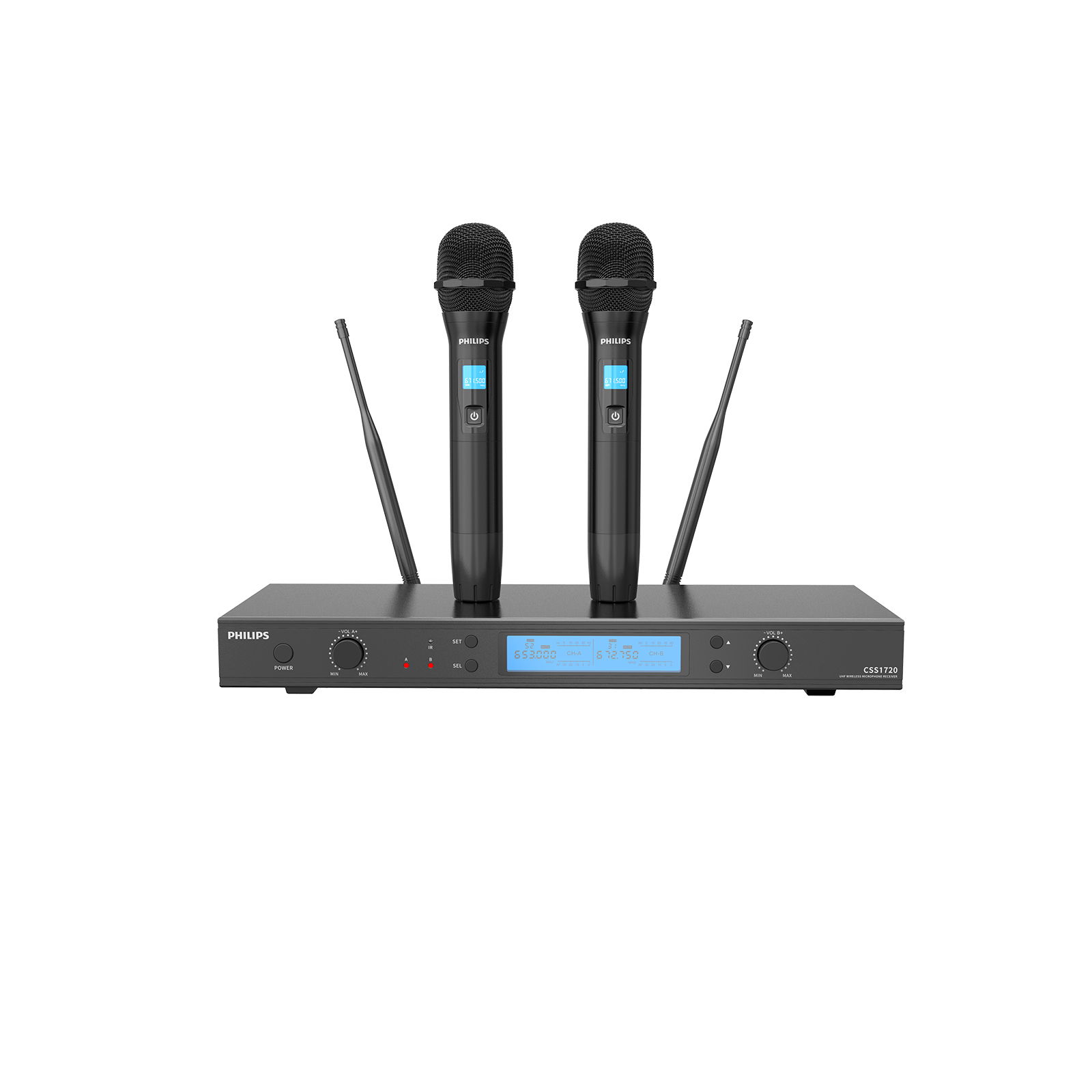 PHILIPS CSS1720 Wireless Microphone System c/w 2 nos Handheld Microphone AV Electronics Marketing